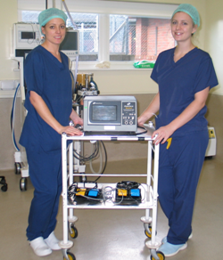 The Diathermy Unit was funded by a donation from the Southern Golden Retriever Society